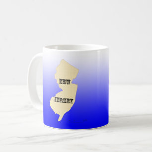 Tasse - Carte de l'État du New Jersey avec ville