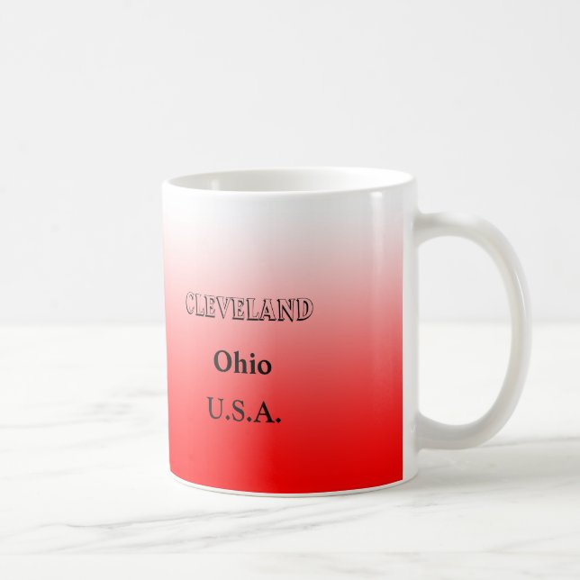Tasse - Carte de l'Ohio avec ville (Droite)