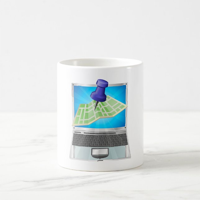 Tasse Carte de Rue en Ligne (Créateur téléchargé)