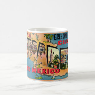 Tasse carte postale ancienne de Juarez Mexique