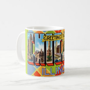 Tasse carte postale de Chicago