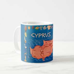 Tasse carte postale de Chypre