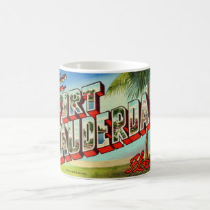Tasse carte postale vintage Fort Lauderdale Florid