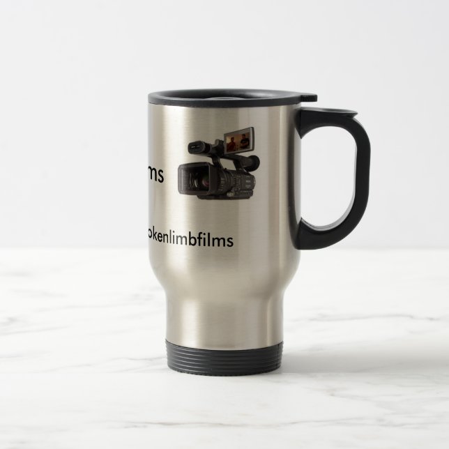 Tasse cassée de voyage d'argent de films de membre (Droit)