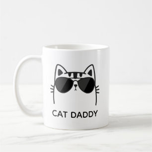 Tasse Cat Daddy, Cadeau pour papa de chat, Meilleu