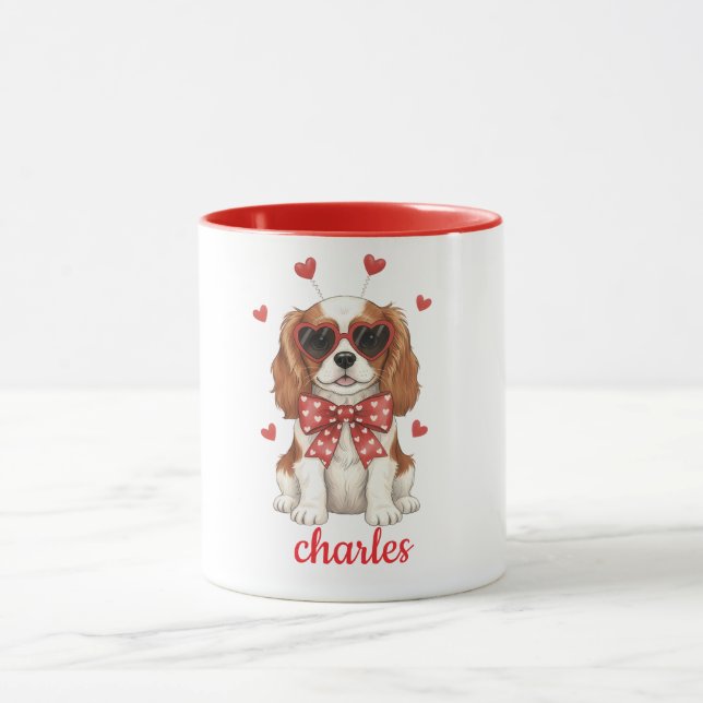 Tasse Cavalier King Charles chien Saint-Valentin 2 (Centre)