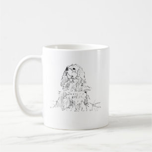 Tasse Cavalier King Charles Spaniel, Encre Minimal