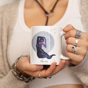 Tasse céleste du Verseau Tasse du zodiaque bleu