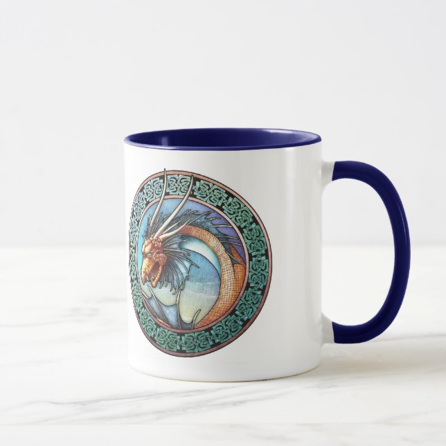 Tasse celtique de dragon d'art (Droite)