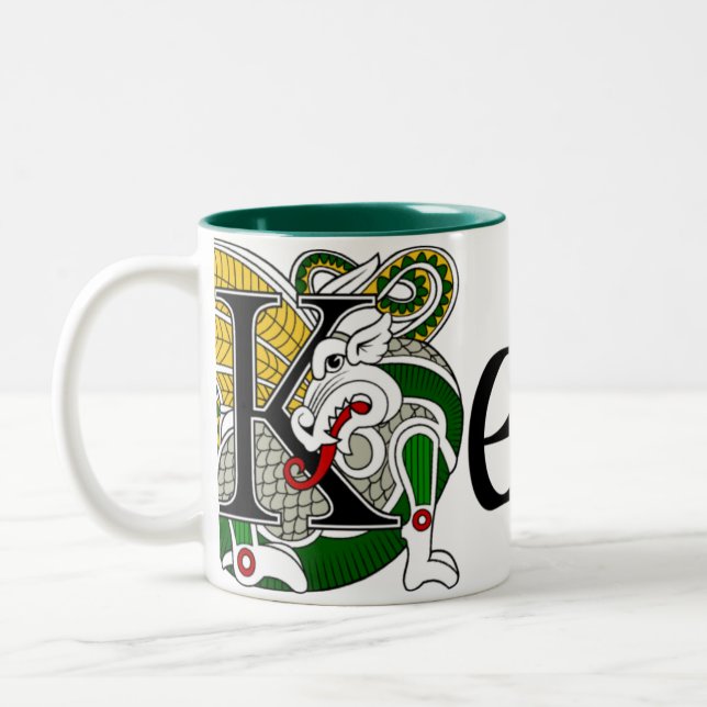 Tasse celtique de dragon de Keogh (Gauche)
