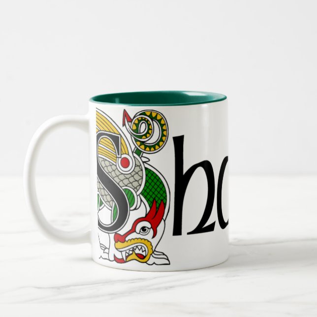 Tasse celtique de dragon de Shanley (Gauche)