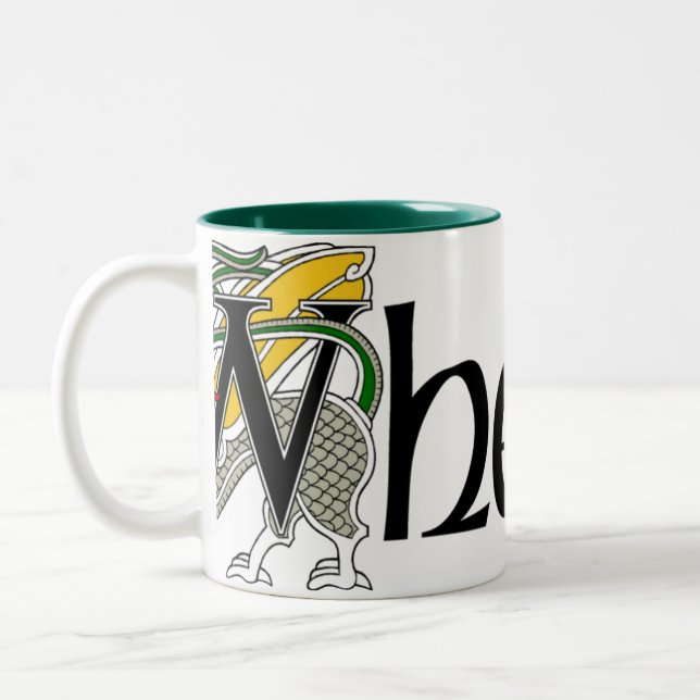 Tasse celtique de dragon de Whelan (Gauche)