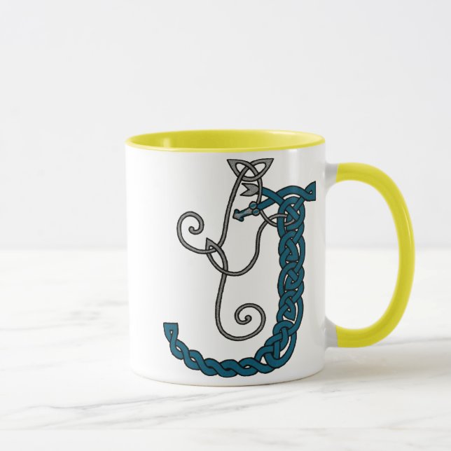 Tasse celtique de la lettre J (droite) (Droite)