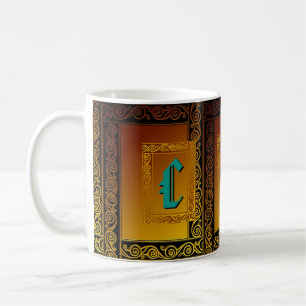 Tasse celtique faite sur commande d'initiales