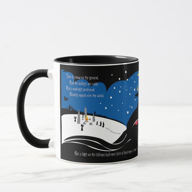 Tasse céramique d'horreur de Yule (Gauche)