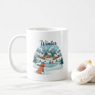 Tasse céramique Renard d'hiver (11oz)