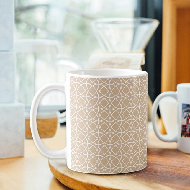 Tasse Cercle Marron Clair (Créateur téléchargé)
