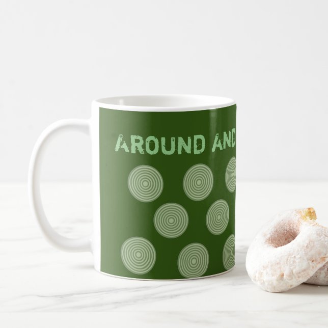 Tasse Cercles Verts (Avec donut)