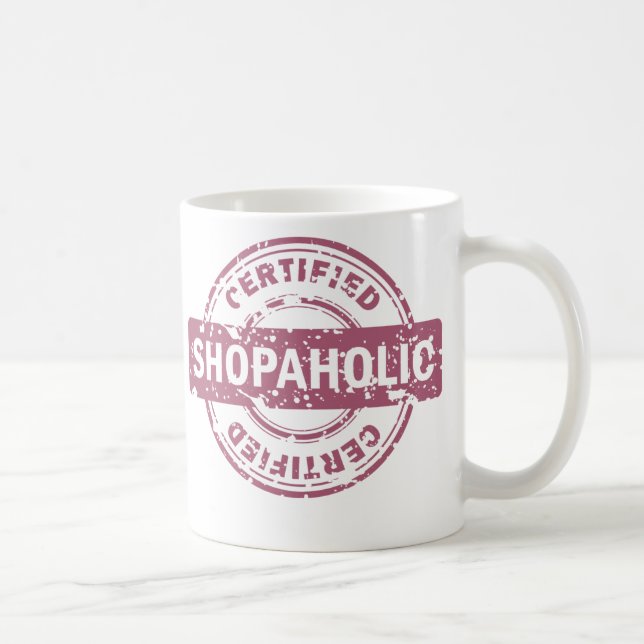 Tasse certifiée de Shopaholic (Droite)