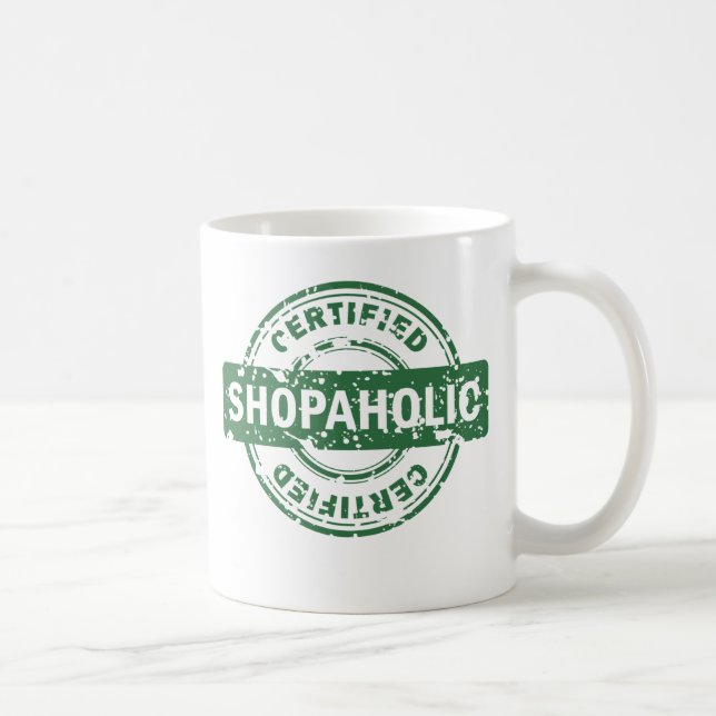 Tasse certifiée de Shopaholic (Droite)