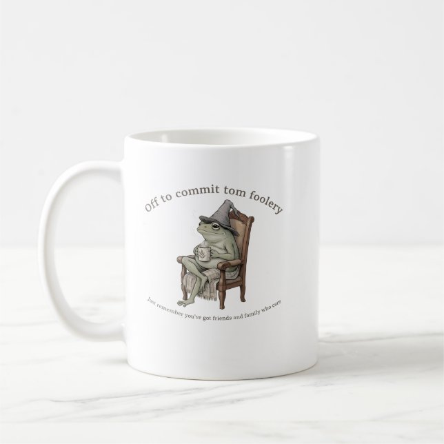 Tasse Chaleureuse Grenouille pour des Bêtises (Gauche)