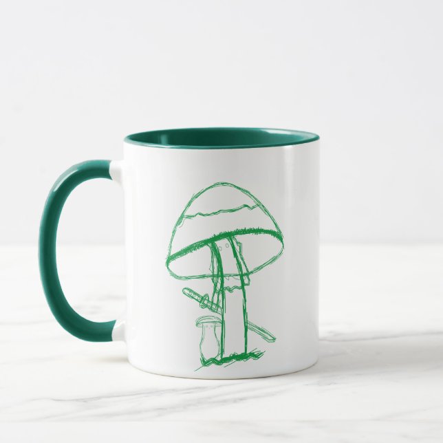Tasse | Champignon Gangster Avec Un Katana (Gauche)