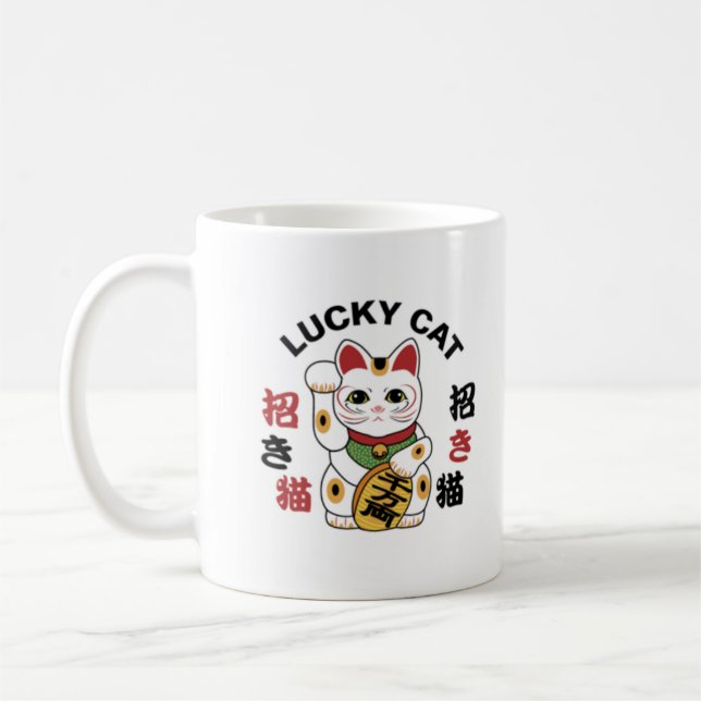 Tasse chanceuse de chat (Gauche)