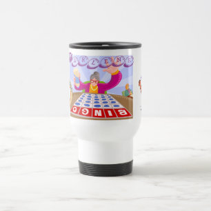 Tasse chanceuse de voyage de bingo-test d'élépha