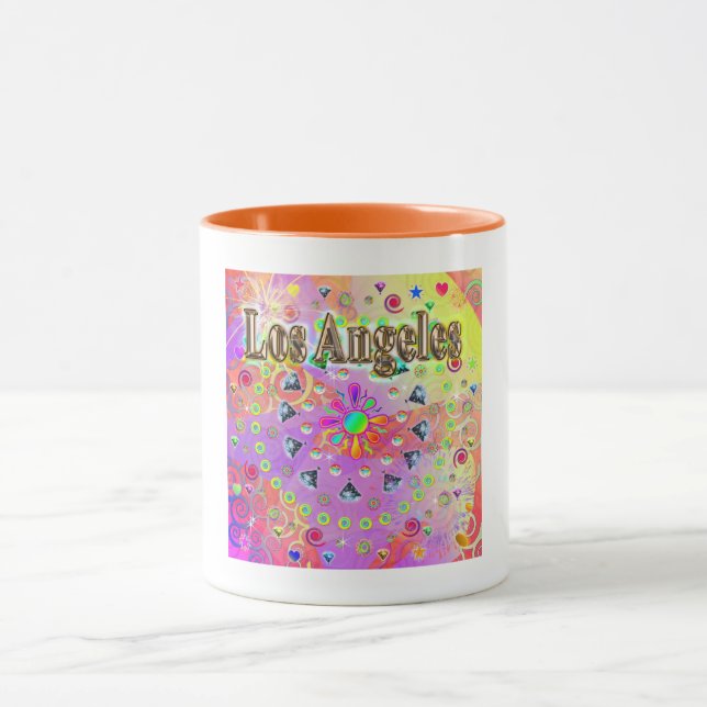 Tasse Chanceuse Dorée de Los Angeles (Centre)