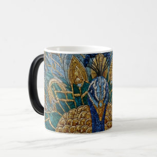 Tasse changeant de couleur Zellige de paon marocai