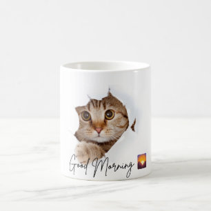 Tasse Chat Bon Matin Tasse à café Chat Mignon
