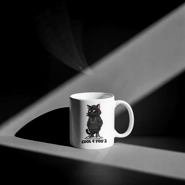 Tasse Chat Cool – Design de chat de rue amusant "C (Créateur téléchargé)