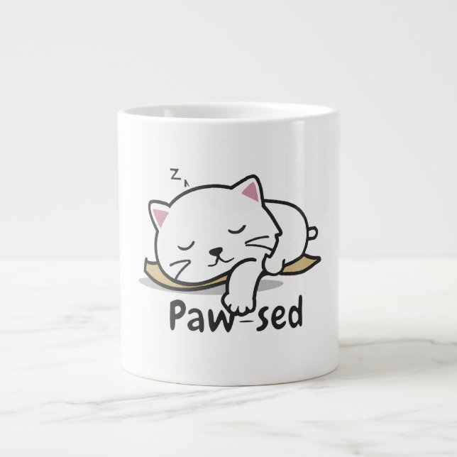 Tasse Chat Endormi – Parfaite pour les Gorgées & l (Devant)