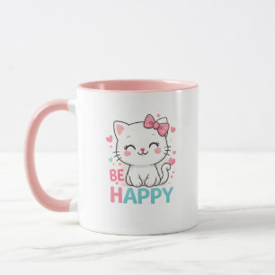 Tasse Chat Être Heureux