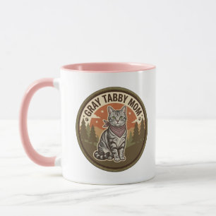 Tasse Chat Maman Tabby Gris Cadeau pour Elle Tasse
