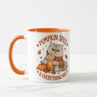 Tasse Chat Mignon Spice de Citrouille & Tout Choue