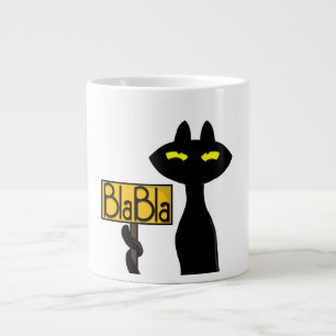 Tasse Chat Noir Drôle "Mauvais Boogie - BlaBla"