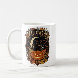Tasse Chat Noir Halloween Vintage