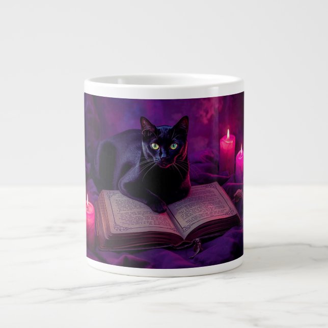 Tasse Chat Noir | Tasse Café Lumière de Bougie Sor (Devant)