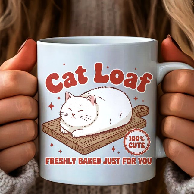Tasse Chat Pain, Mème de Chat Drôle (Créateur téléchargé)