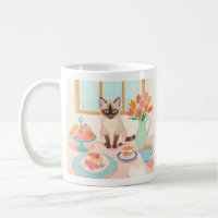 Tasse Chat Siamois & Friandises