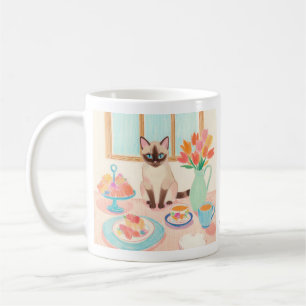 Tasse Chat Siamois & Friandises