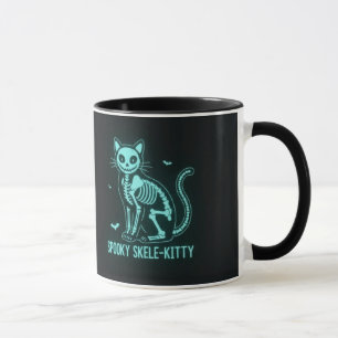 Tasse Chat Squelette Effrayant