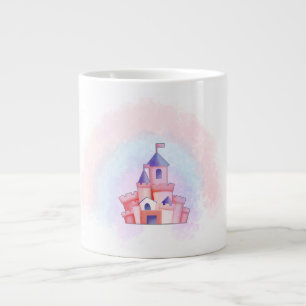 Tasse Château Aquarelle Rose