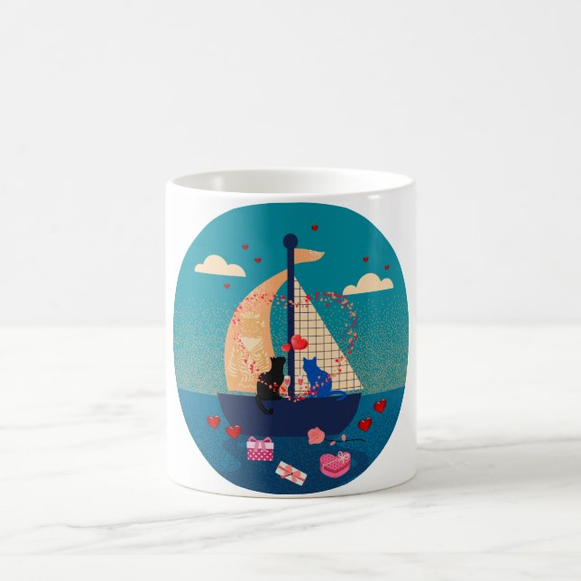 Tasse chats amoureux (Centre)