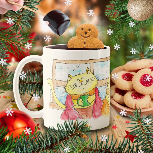 Tasse CHATS COQUINS D'HIVER par Nicole Janes (Créateur téléchargé)