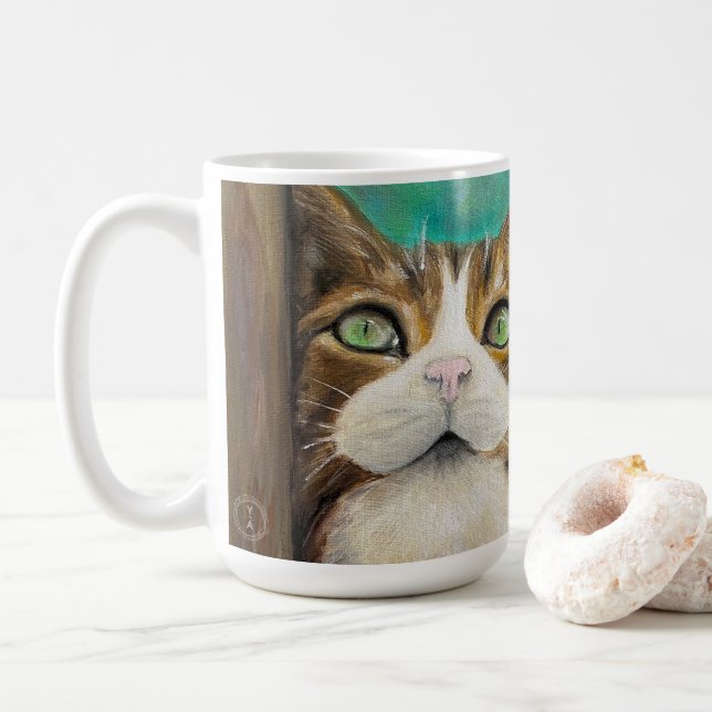 Tasse Chats règnent sur le monde  (Avec donut)