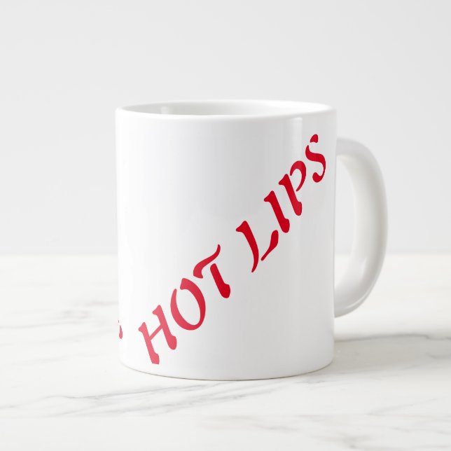 tasse chaude de lèvres (Devant droit)