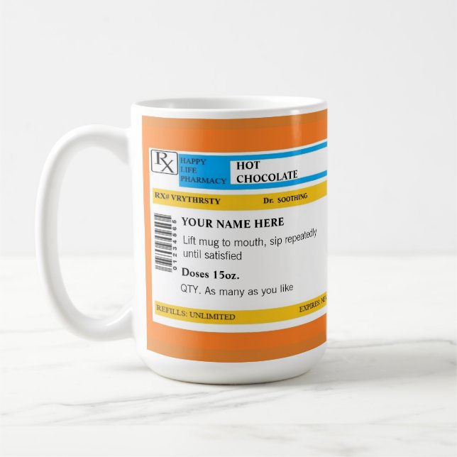 Tasse chaude de prescription de Chooclate (Gauche)