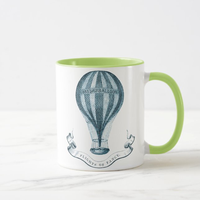 Tasse chaude vintage de ballon à air (Droite)